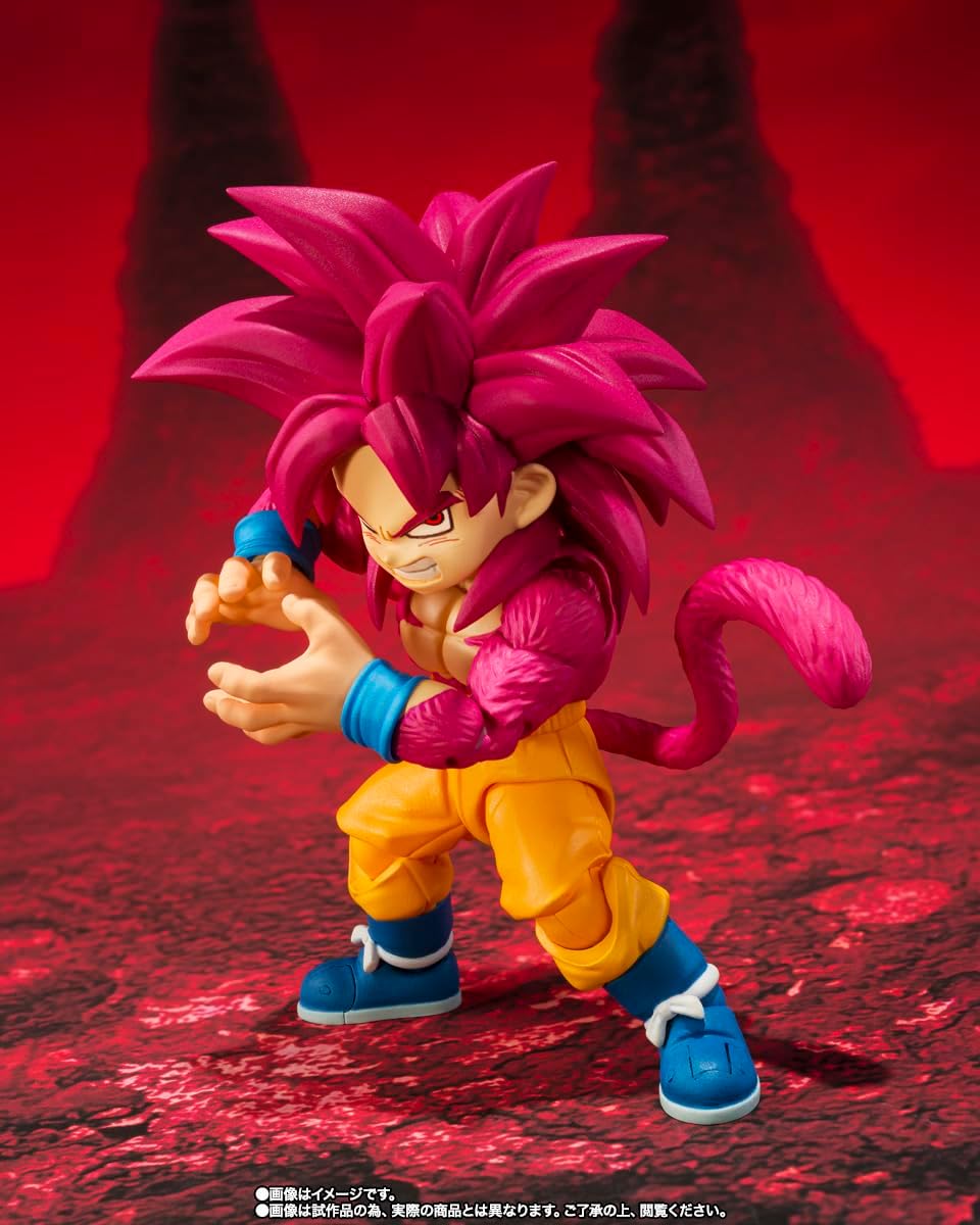 Dragon Ball Daima S.H.Figuarts Action Figuresuper Saiyan Level 4 Son Goku (Mini) 8 Cm