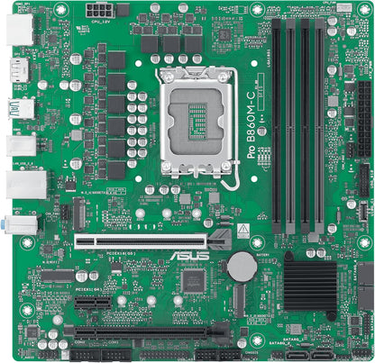 ASUS PRO B860M-C-CSM Business Motherboard Socket Intel LGA 1851 (microATX, PCIe 5.0, DDR5, SafeSlot, ASUS Control Center Express, CSM, Q-LED Core, COM Debug Header