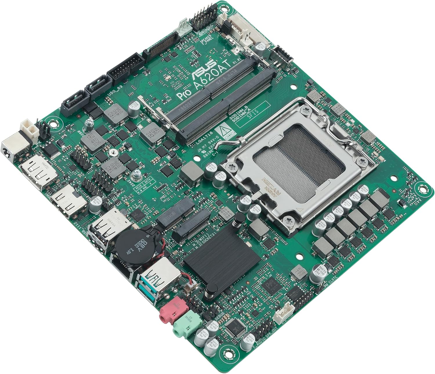 ASUS Pro A620at-Csm - Corporate Stable Model Amd A620a Am5 Thin Mini Itx 2 Ddr5