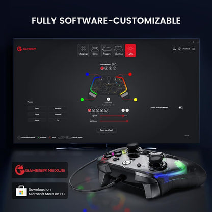 GameSir K1 Kaleid Controller, Wired Gaming Controller for PC/Xbox