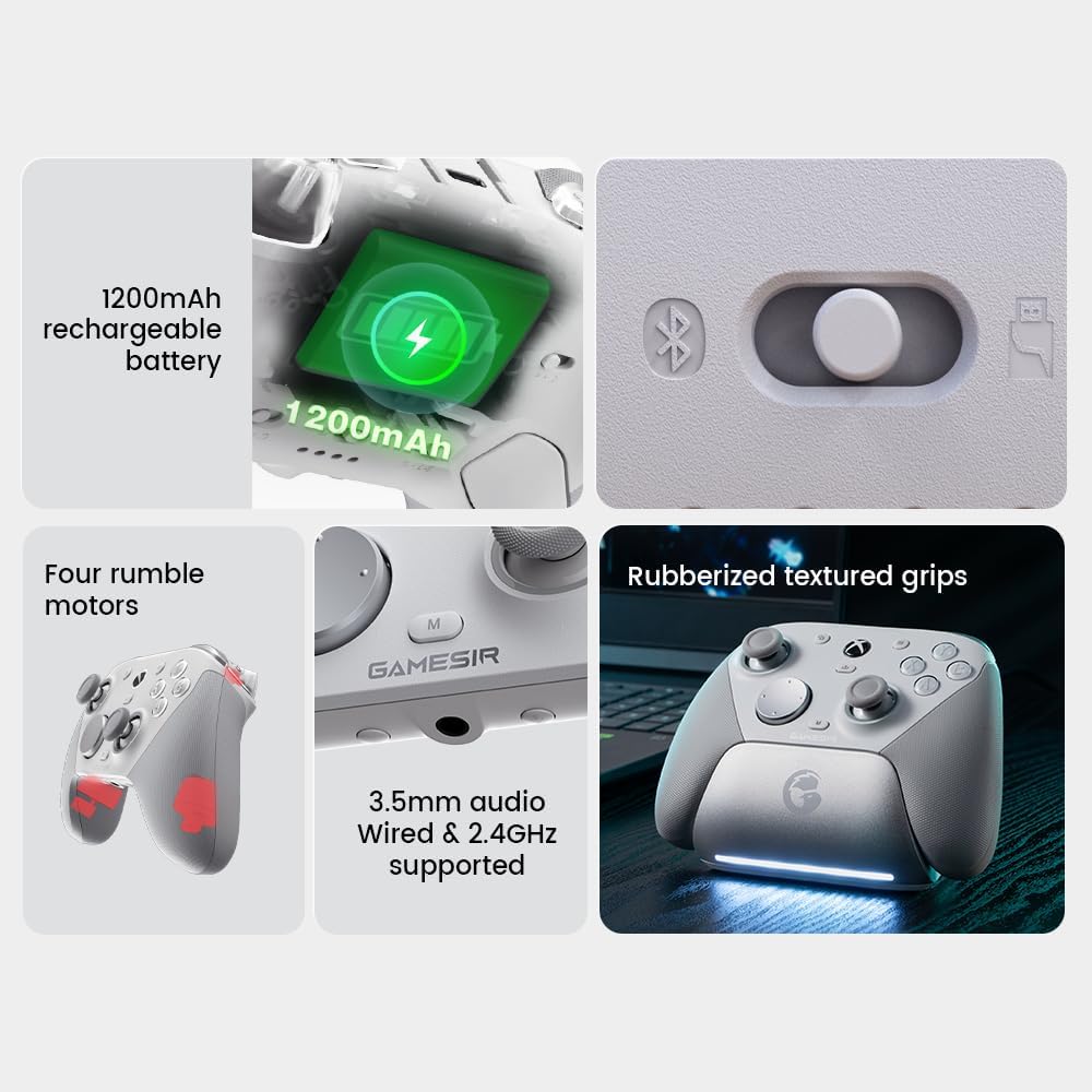 GameSir G7 Pro Wired Controller for Xbox Series X|S, Xbox One, Wireless Gamepad for PC&Android with TMR Sticks, Hall Effect Analog Triggers, 1000Hz Polling Rate, 3.5mm Audio Jack