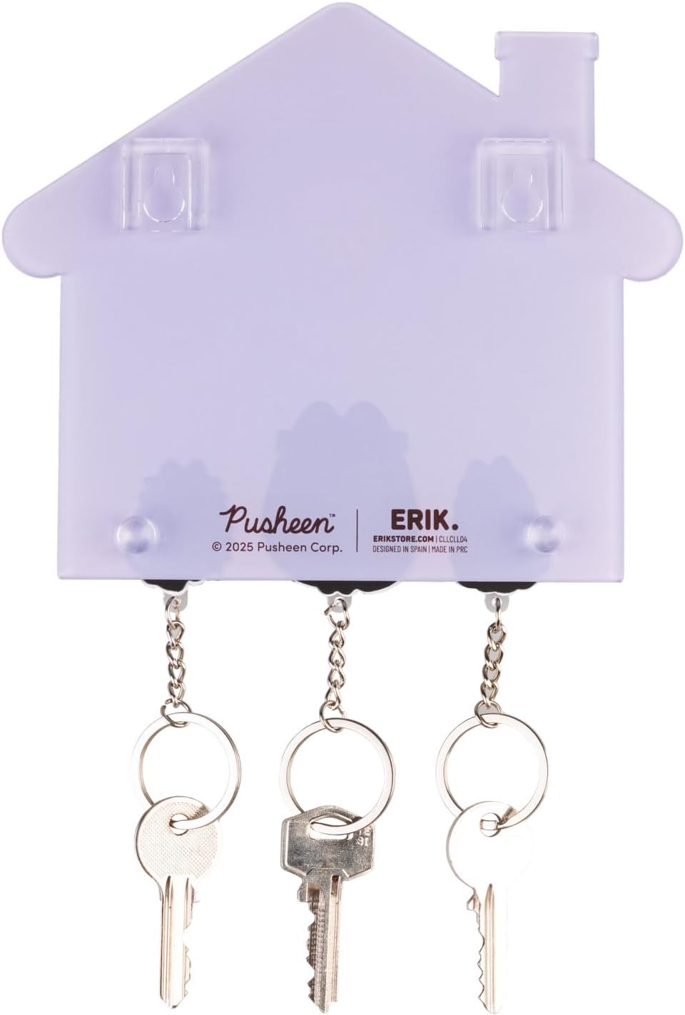 Grupo Erik | Support Porte-Clef Pusheen avec 2 Porte-Clés | Porte-Clés Mural | Des cadeaux pour femme, homme et enfant sous Licence Officielle (16 x 16 cm