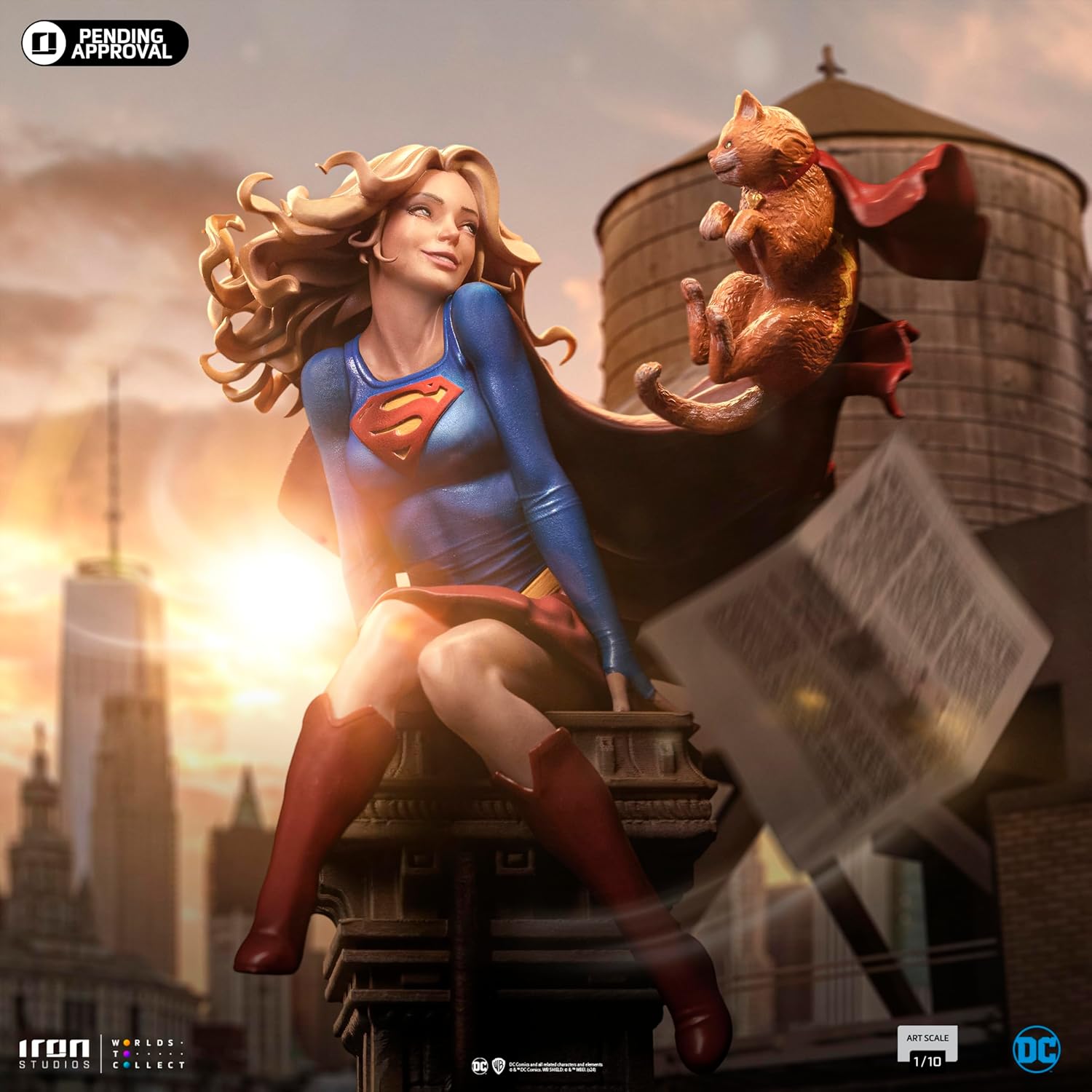Iron Studios Collectible Statue DC Comics Series #8 Supergirl Art Scale 1/10 9.7 Inches 24.8cm