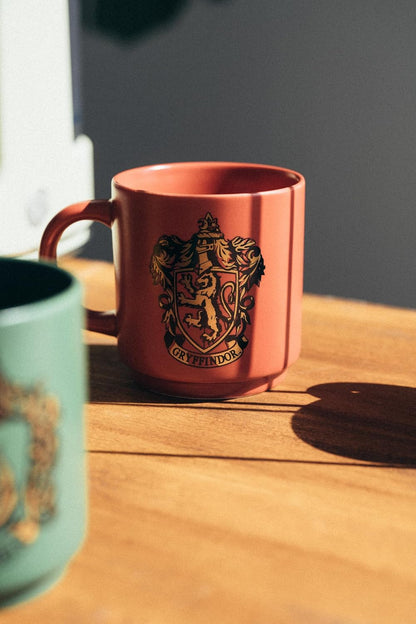 Grupo Erik Mugs Set of 4 - Harry Potter Merchandise | Stacking Mugs with Stand 10.8 oz - 300ml Coffee Cups Espresso | Harry Potter Gifts for