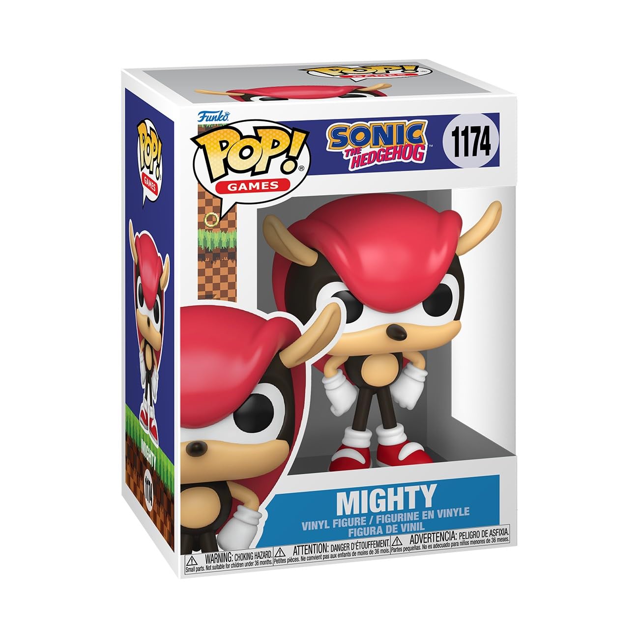 Funko Pop! Games: Sonic the Hedgehog - Mighty - Collectable Vinyl Figure - Gift Idea - Official Merchandise - Toys for Kids & Adults - Video Games Fans - Model Figure for Collectors and Display