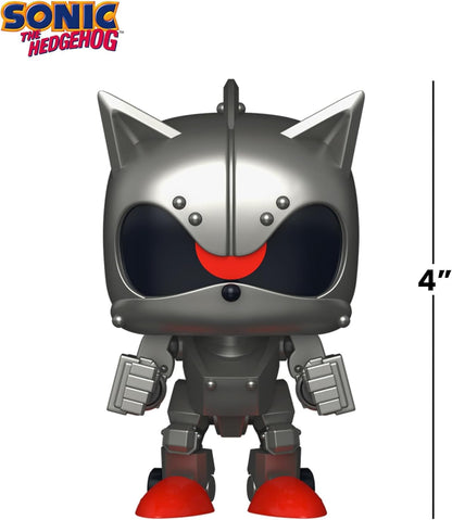Funko Pop! Games: Sonic the Hedgehog - Mecha Sonic - Collectable Vinyl Figure - Gift Idea - Official Merchandise - Toys for Kids & Adults - Video Games Fans - Model Figure for Collectors and Display