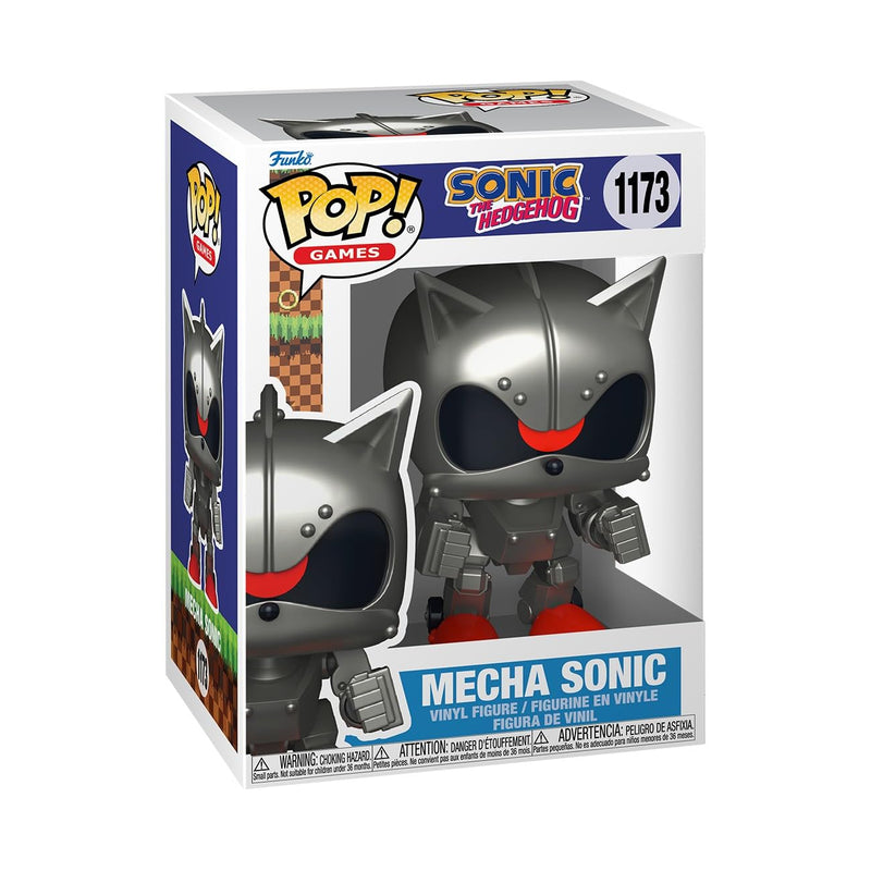 Funko Pop! Games: Sonic the Hedgehog - Mecha Sonic - Collectable Vinyl Figure - Gift Idea - Official Merchandise - Toys for Kids & Adults - Video Games Fans - Model Figure for Collectors and Display