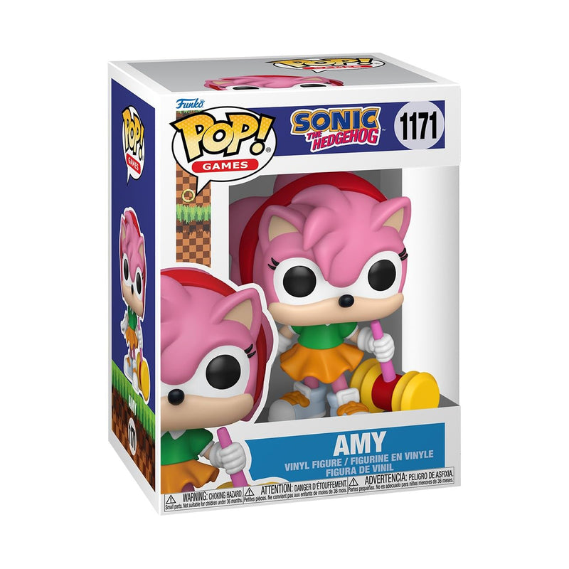 Funko Pop! Games: Sonic the Hedgehog - Amy Rose - 1/6 Odds for Rare Chase Variant - Collectable Vinyl Figure - Gift Idea - Official Merchandise - Toys for Kids & Adults - Video Games Fans