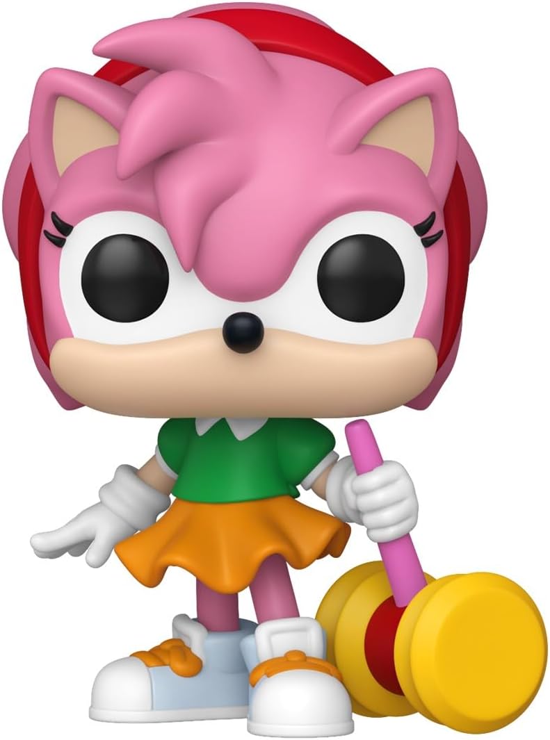 Funko Pop! Games: Sonic the Hedgehog - Amy Rose - 1/6 Odds for Rare Chase Variant - Collectable Vinyl Figure - Gift Idea - Official Merchandise - Toys for Kids & Adults - Video Games Fans