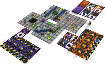 Renegade Games Robo Rally Dice – Wettbewerbsfähiges Rennroboter-Brettspiel, eigenständig oder Erweiterung, Hindernisse und Sabotage, Alter 14+, 2–4 Spieler, 30–45 Minuten