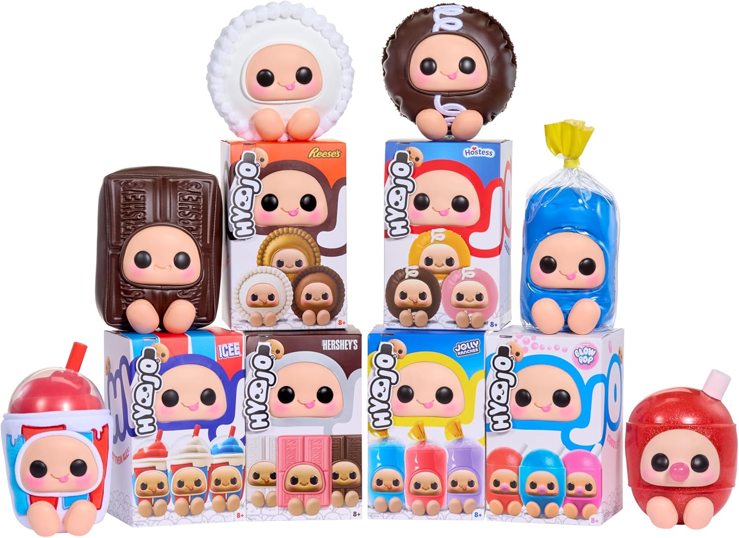 ICEE Slushies Series - Soft Collectable Plush Characters, 3 to Collect Including Cherry, Blue Raspberry and White Cherry, For All Ages