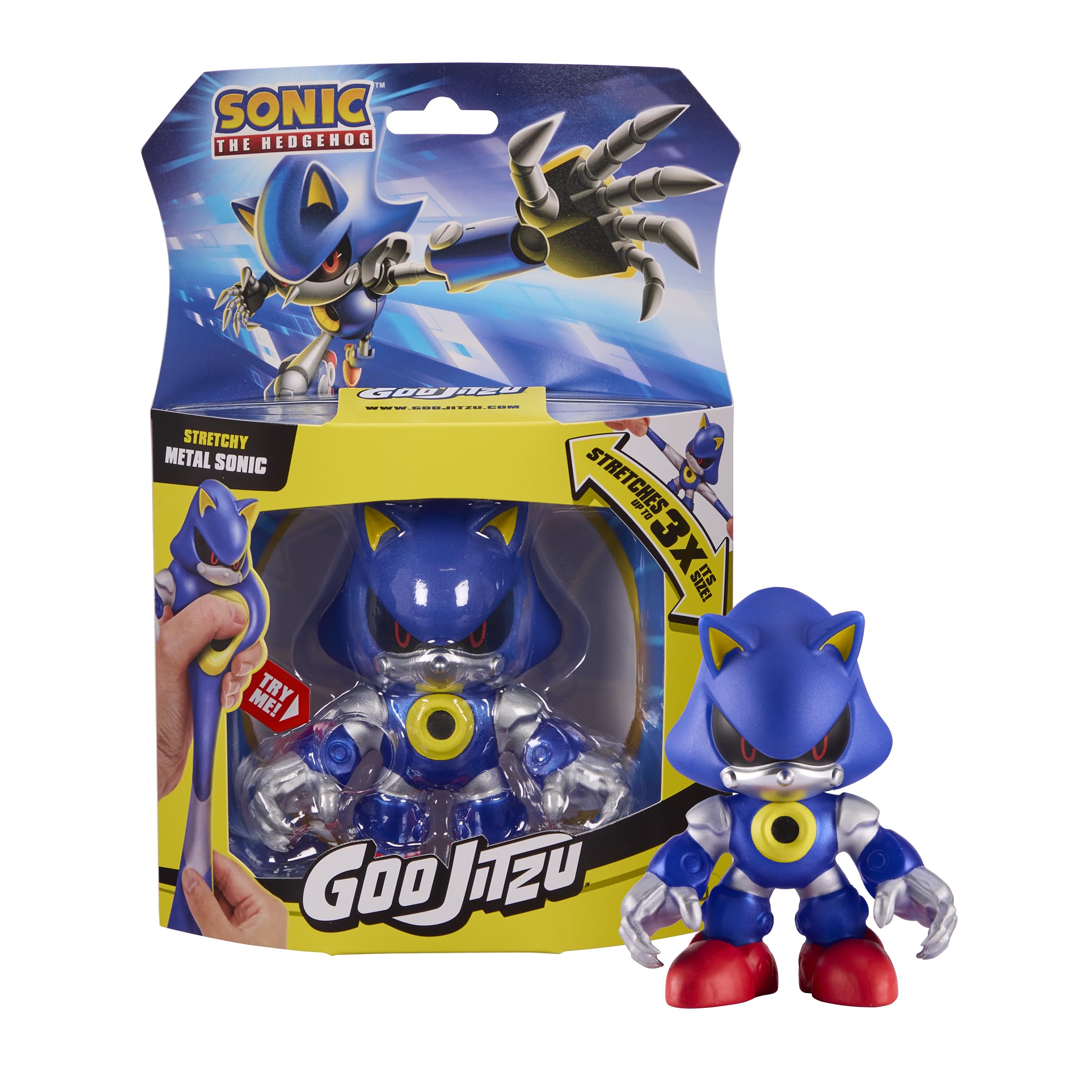 Heroes of Goo Jit Zu Sonic the Hedgehog – Metal Sonic Stretchy Hero! Squeeze and stretch Sonic's body up to 3 times its size!