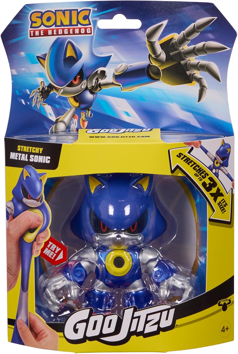 Heroes of Goo Jit Zu Sonic the Hedgehog – Metal Sonic Stretchy Hero! Squeeze and stretch Sonic's body up to 3 times its size!