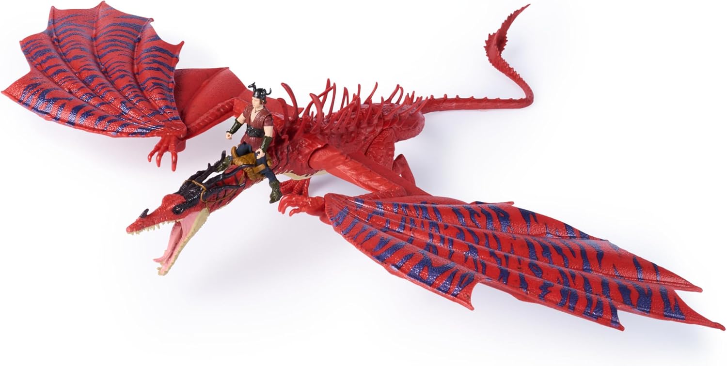 Dreamworks Dragons How to Train Your Dragon, Monstrous Nightmare and Snotlout, Viking Duo Action Figures, Kids Toys for Boys Ages 4 and up