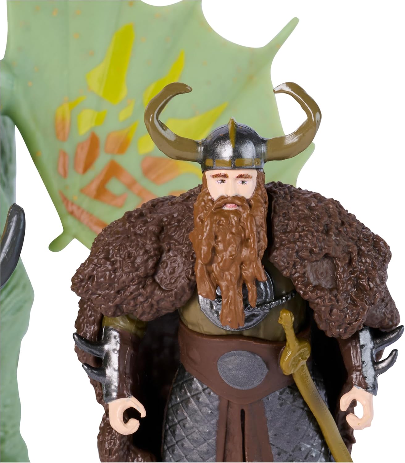 Dreamworks Dragons, How to Train Your Dragon, Rumblehorn & Stoick, Viking Duo Action Figures, Kids Toys for Boys Ages 4 and up
