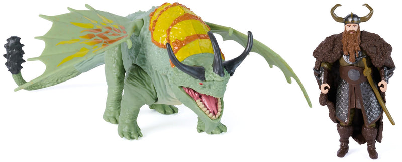 Dreamworks Dragons, How to Train Your Dragon, Rumblehorn & Stoick, Viking Duo Action Figures, Kids Toys for Boys Ages 4 and up