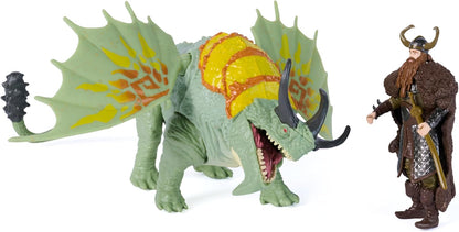 Dreamworks Dragons, How to Train Your Dragon, Rumblehorn & Stoick, Viking Duo Action Figures, Kids Toys for Boys Ages 4 and up