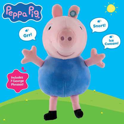 Peppa Pig Talking George, Plush Toy With Speech & Sound Effects, Pre-School Soft Toy