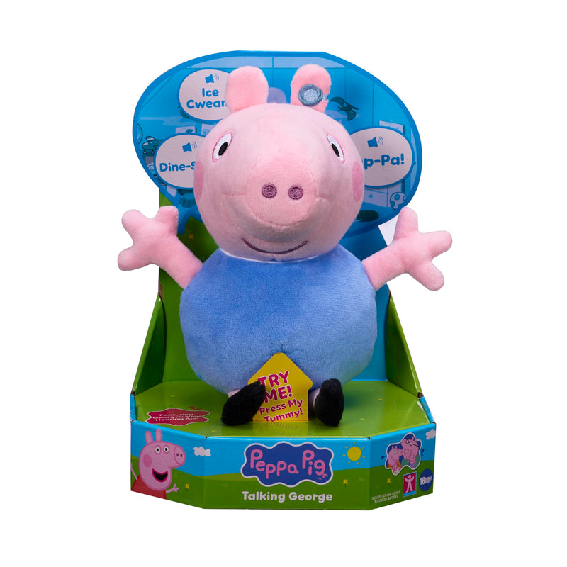 Peppa Pig Talking George, Plush Toy With Speech & Sound Effects, Pre-School Soft Toy