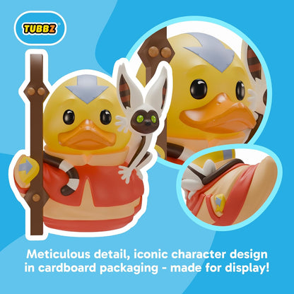 TUBBZ Boxed Edition: Avatar The Last Airbender - Aang Cosplaying Rubber Duck Vinyl Figure – Official Collectible for Fans of Avatar