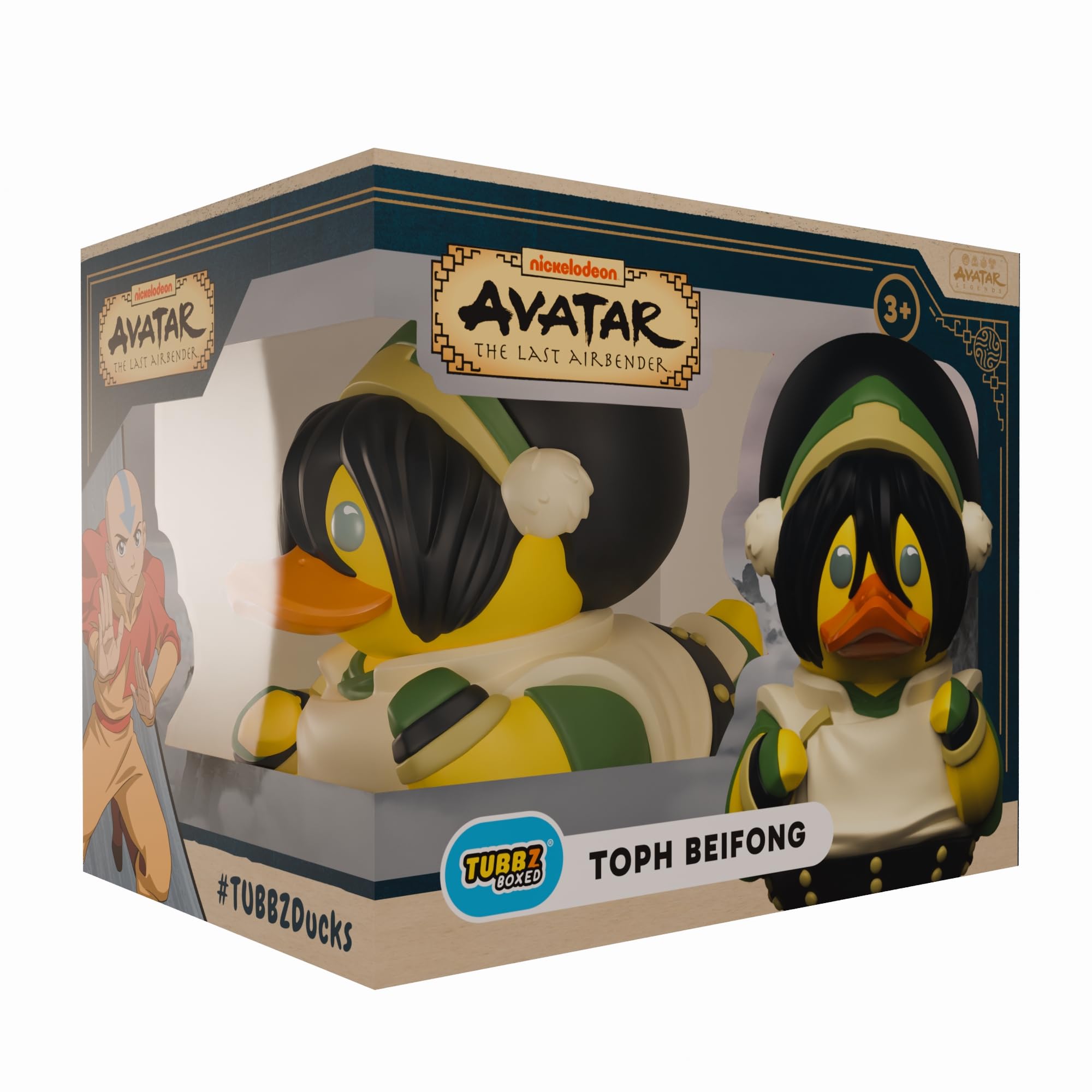 TUBBZ Boxed Edition: Avatar The Last Airbender - Toph Beifong Cosplaying Rubber Duck Vinyl Figure – Official Collectible for Fans of Avatar