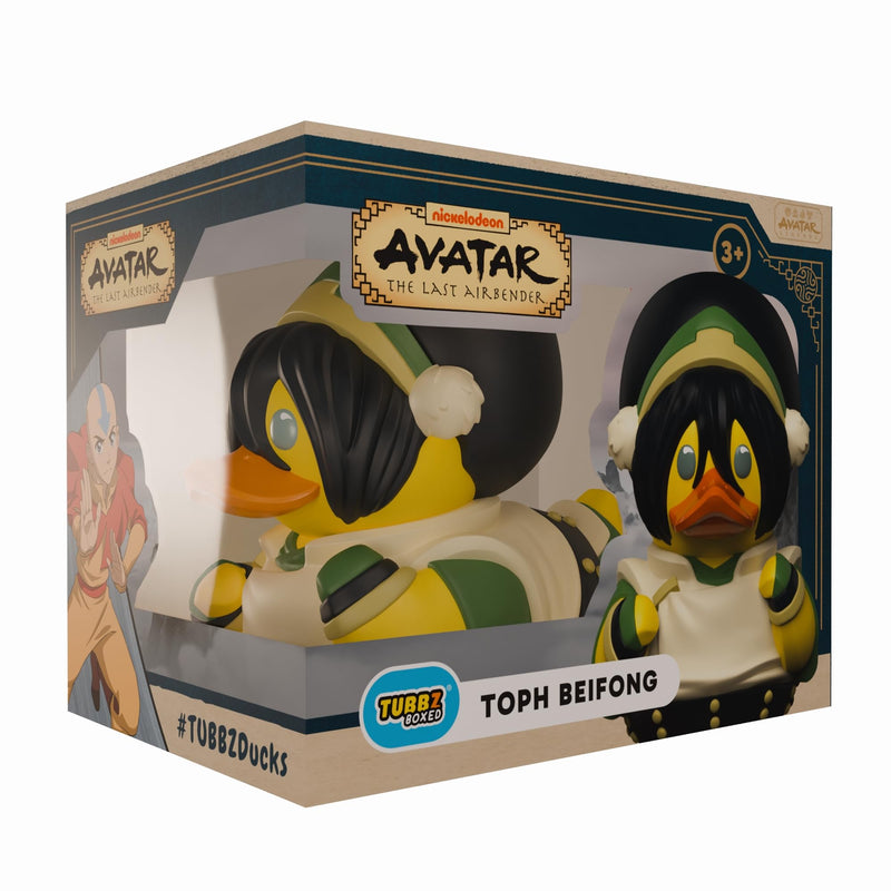 TUBBZ Boxed Edition: Avatar The Last Airbender - Toph Beifong Cosplaying Rubber Duck Vinyl Figure – Official Collectible for Fans of Avatar