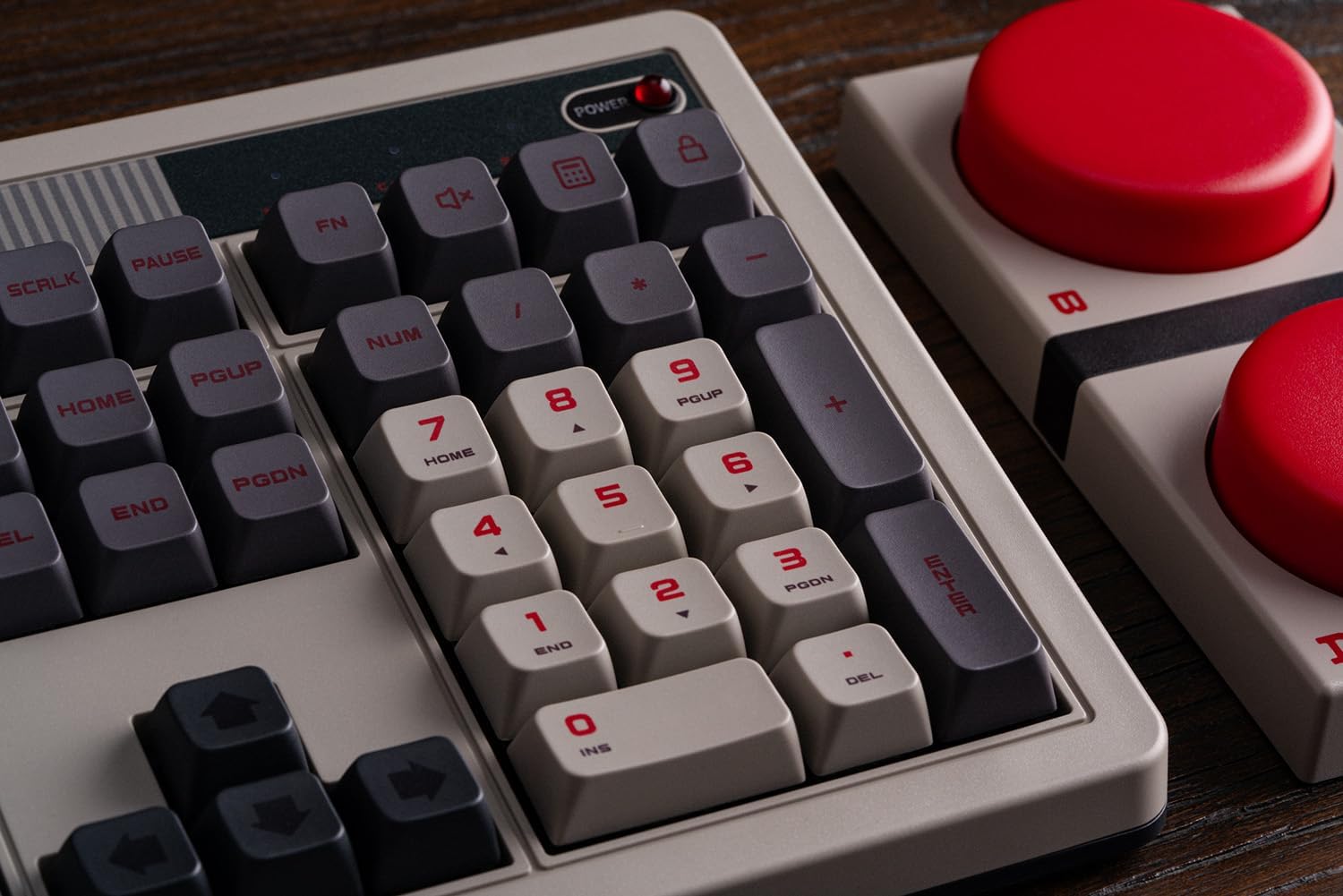 8Bitdo Retro 108 Mechanical Keyboard with 108 Keys and Integrated Numpad, Bluetooth/2.4G/USB-C Hot Swappable Wireless Gaming Keyboard for Windows and Android - N Edition - QWERTY ANSI US Layout