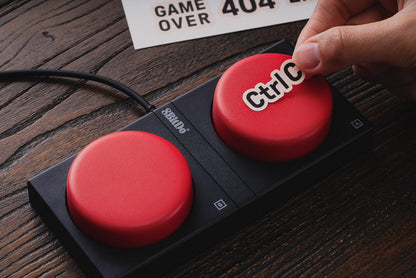 8Bitdo Retro Mechanical Keyboard, Bluetooth/2.4G/USB-C Hot Swappable Gaming Keyboard with 87 Keys, Dual Super Buttons and Super Stick for Windows and Android - ISO UK Layout - C64 Edition