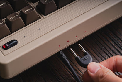 8Bitdo Retro Mechanical Keyboard, Bluetooth/2.4G/USB-C Hot Swappable Gaming Keyboard with 87 Keys, Dual Super Buttons and Super Stick for Windows and Android - ISO UK Layout - C64 Edition