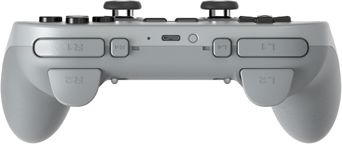 8BitDo Pro 3 Bluetooth Controller for Switch/Switch 2 – TMR Joysticks, Swappable ABXY Buttons, Pro Back Buttons, Charging Dock, Hall Effect Triggers, for Windows, Apple, SteamOS, Android - Gray