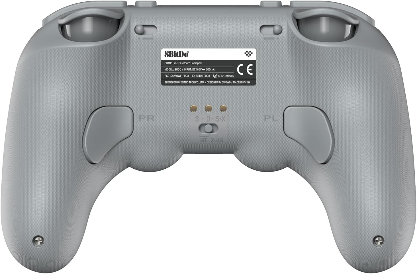 8BitDo Pro 3 Bluetooth Controller for Switch/Switch 2 – TMR Joysticks, Swappable ABXY Buttons, Pro Back Buttons, Charging Dock, Hall Effect Triggers, for Windows, Apple, SteamOS, Android - Gray