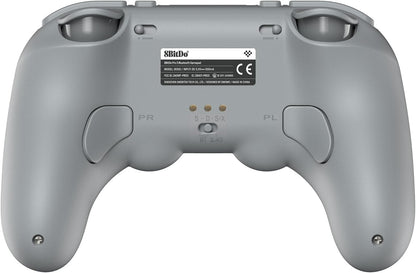 8BitDo Pro 3 Bluetooth Controller for Switch/Switch 2 – TMR Joysticks, Swappable ABXY Buttons, Pro Back Buttons, Charging Dock, Hall Effect Triggers, for Windows, Apple, SteamOS, Android - Gray