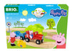 BRIO World Peppa Pig Starter Set Travel Toy Train Set for Kids Age 3 Years Up - Wooden Toddler Toys & Games