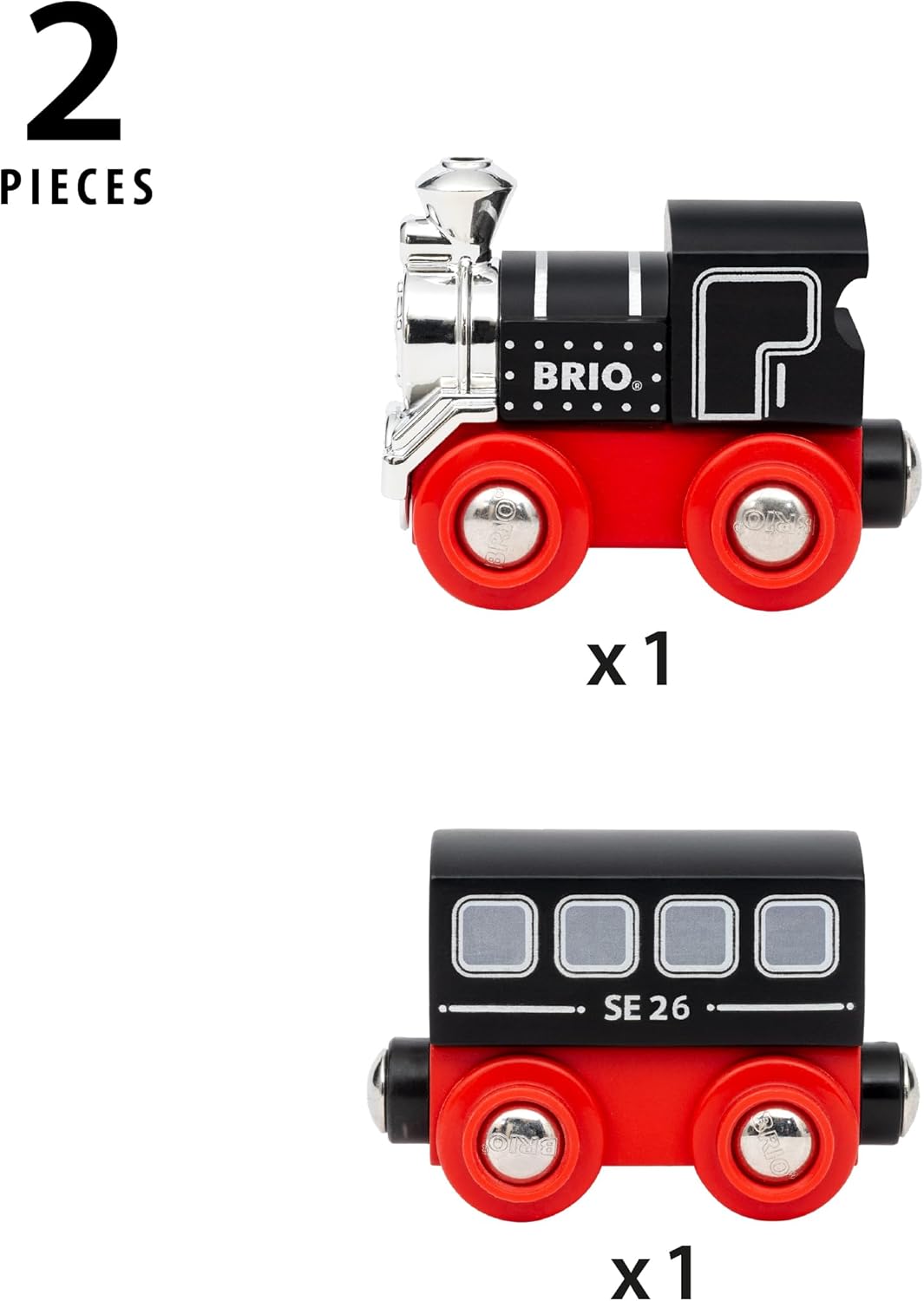 BRIO World - Special Edition Steam Train 2026 for Kids Age 3 Years and Up - Wooden Railway Accessories and Add Ons