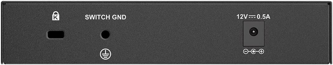 D-Link DMS-107/B 7-Port Multi-Gigabit Unmanaged Switch with Two 2.5G and Five Gigabit Ports, Fanless, Low Profile, Compact, Metal Housing, QoS, Plug and Play