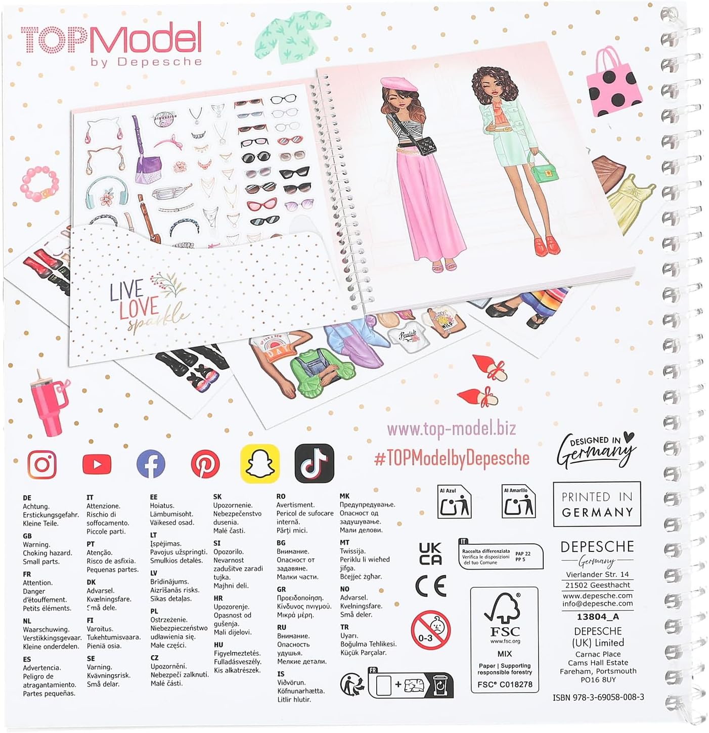 Topmodel - Dress Me Up Stickerbook (0413804)