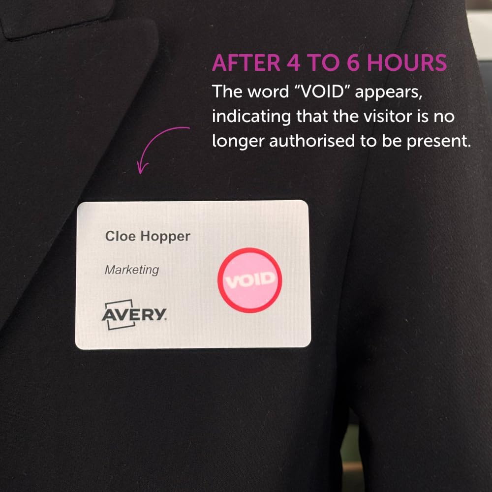 Avery 1 Roll of Time-Expiring Self-Adhesive Badge Dots – 1 Roll (1000 Dots) 4852E-THR