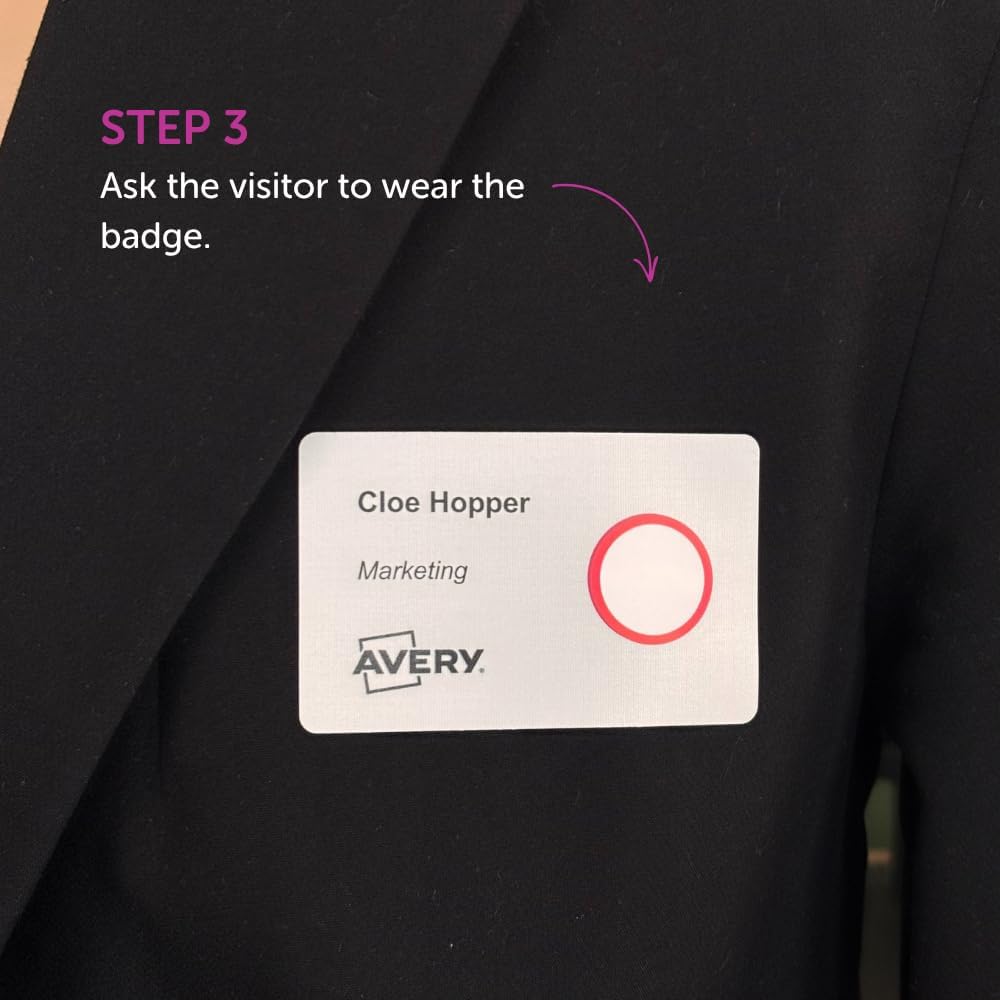 Avery 1 Roll of Time-Expiring Self-Adhesive Badge Dots – 1 Roll (1000 Dots) 4852E-THR