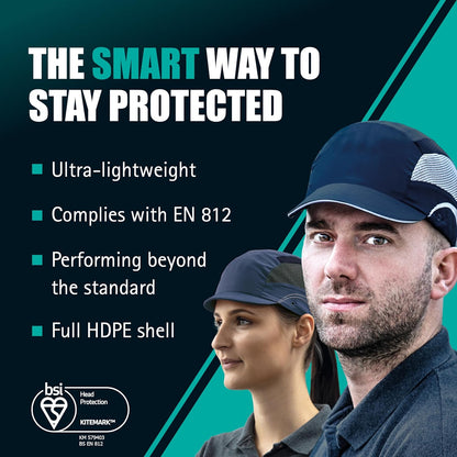 Hardcap Navy Short-Peak Bump Cap