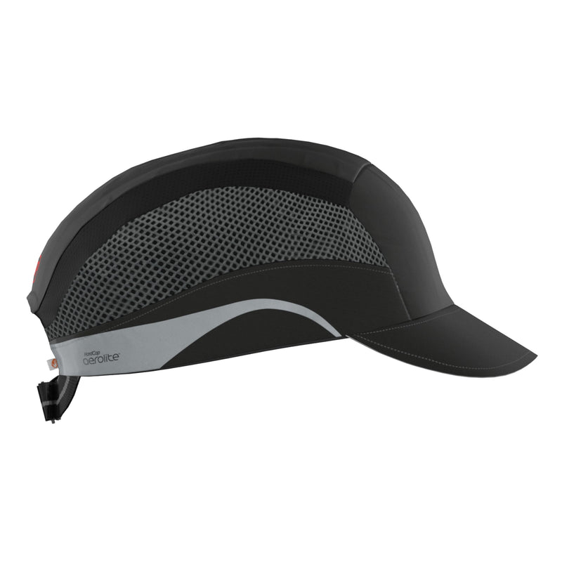 JSP HardCap Aerolite 5cm Short Peak - Black (AAF000-001-100