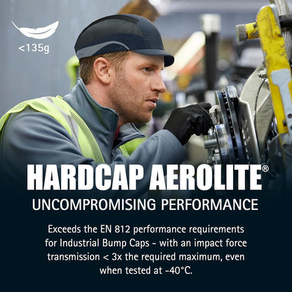 JSP HardCap Aerolite 5cm Short Peak - Black (AAF000-001-100