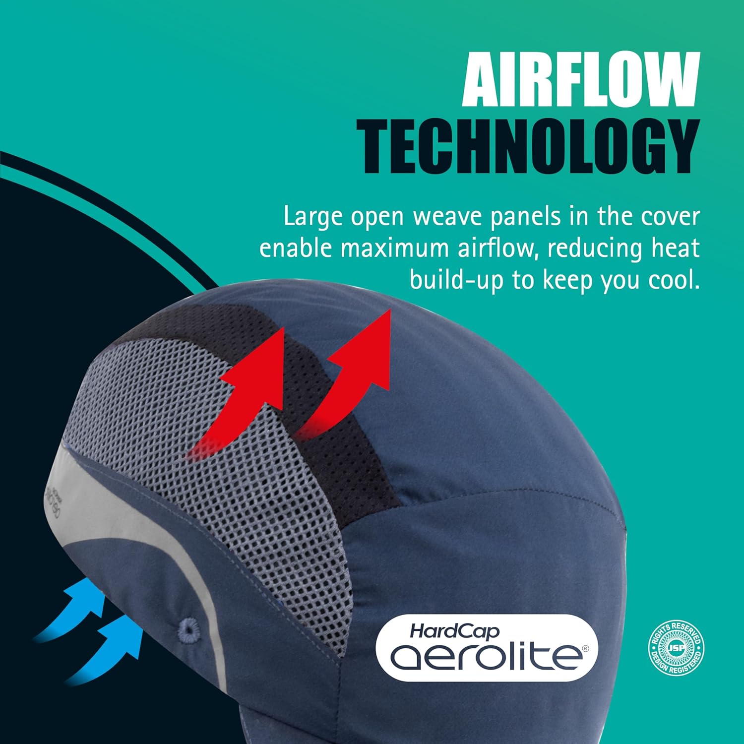 JSP HardCap Aerolite 5cm Short Peak - Black (AAF000-001-100