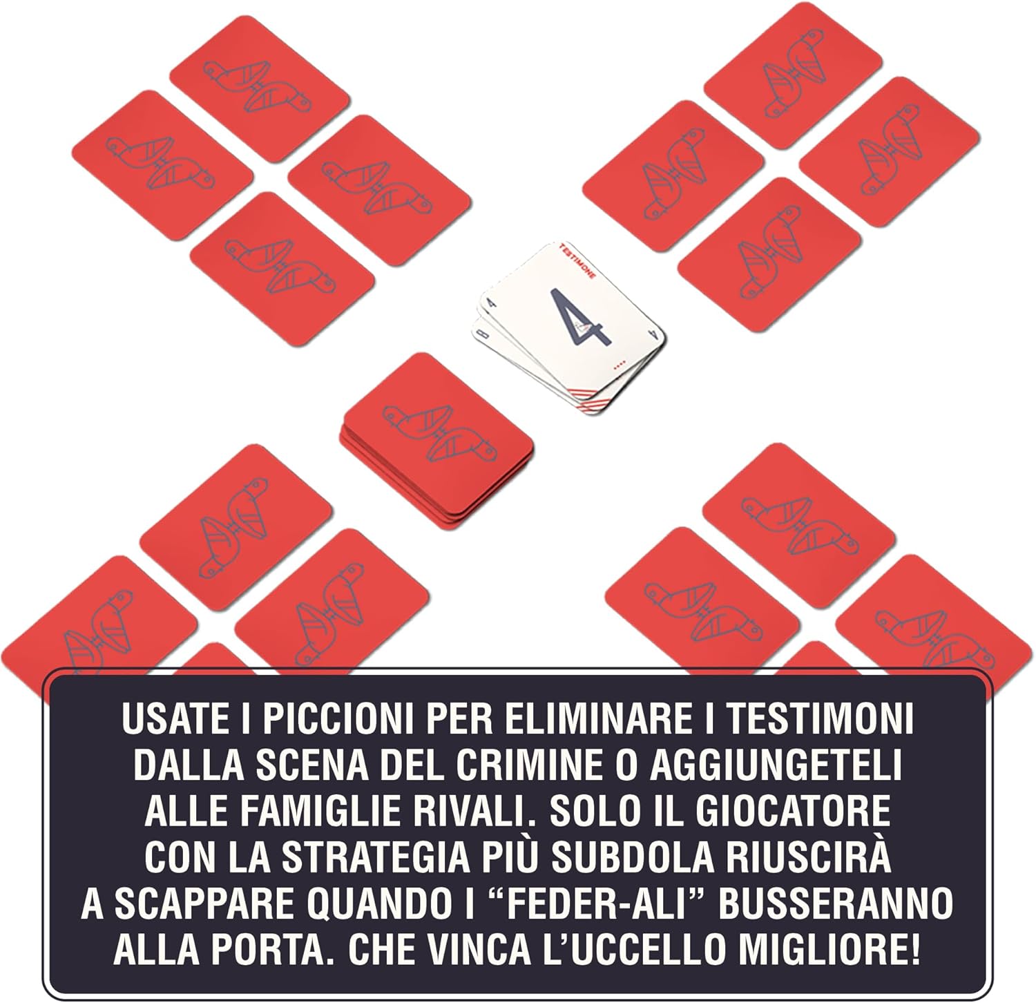 L'Impiccione - Gioco di carte di rapidità e di memoria - 8+ anni + 2-6 giocatori - 15 minuti