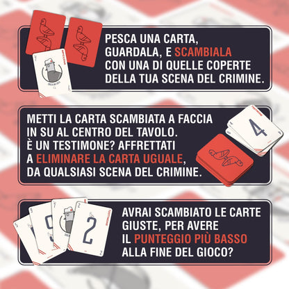 L'Impiccione - Gioco di carte di rapidità e di memoria - 8+ anni + 2-6 giocatori - 15 minuti