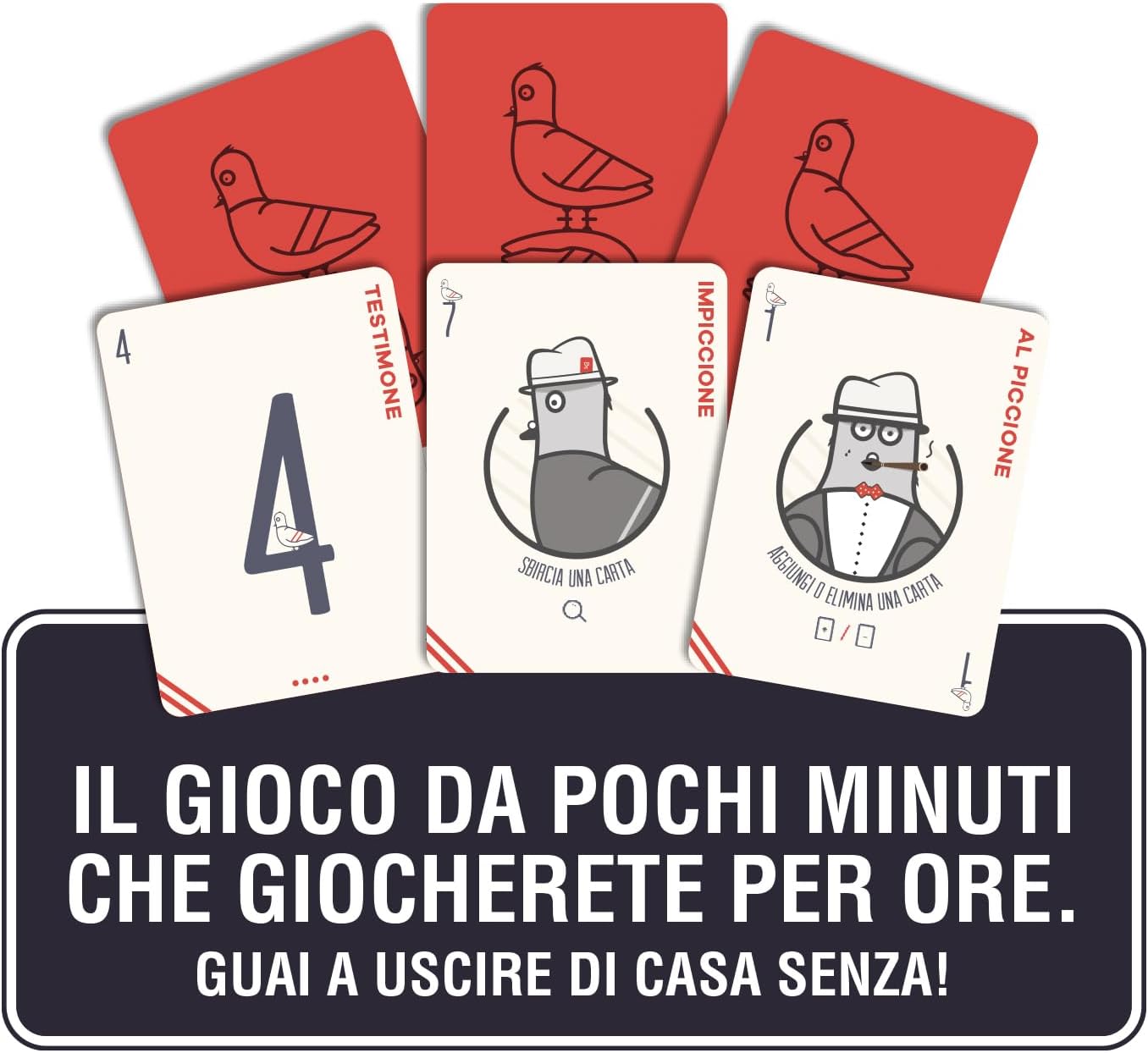 L'Impiccione - Gioco di carte di rapidità e di memoria - 8+ anni + 2-6 giocatori - 15 minuti