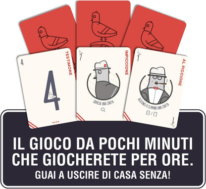 L'Impiccione - Gioco di carte di rapidità e di memoria - 8+ anni + 2-6 giocatori - 15 minuti