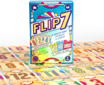 Flip 7 - Gioco di Carte in Italiano per Tutti - Party Game - Gioco Competitivo per 3+ Giocatori