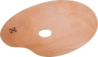 Talens Palet Hout Ovaal 25x35cm.