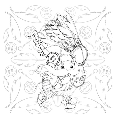 Pop Manga Paint and Ink Coloring Book