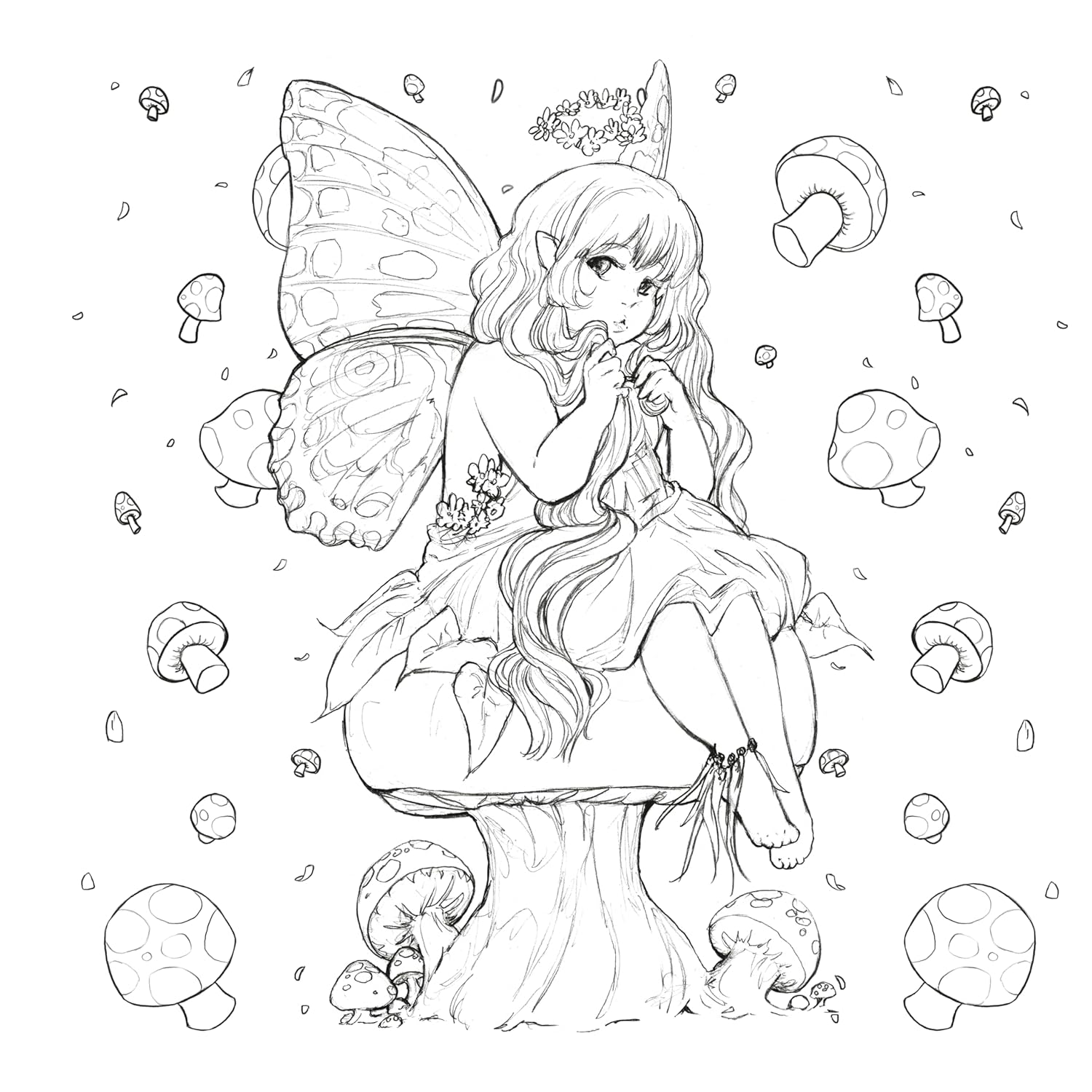 Pop Manga Paint and Ink Coloring Book